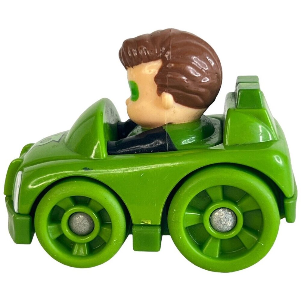Fisher Price Little People Wheelies Batman & Green Lantern Figures DC Vehicles - Picture 4 of 11